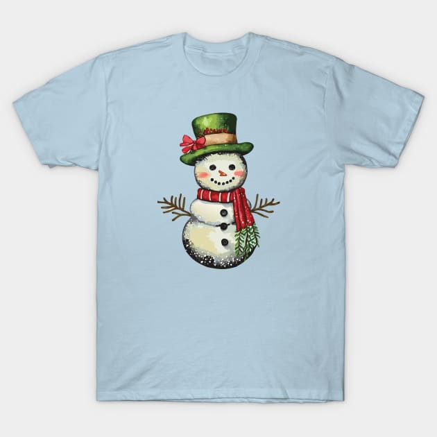 Country Snowman T-Shirt by DestructoKitty